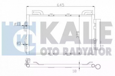 KALE OTO RADYATOR 392900 -  Конденсатор, кондиционер